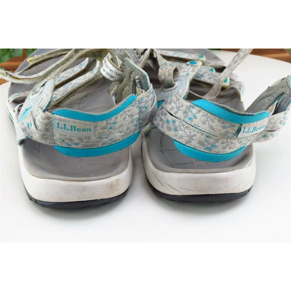 L.L. Bean Sz‎ 8 M Brown Sandals Fabric Women Sandals 71341 Sport